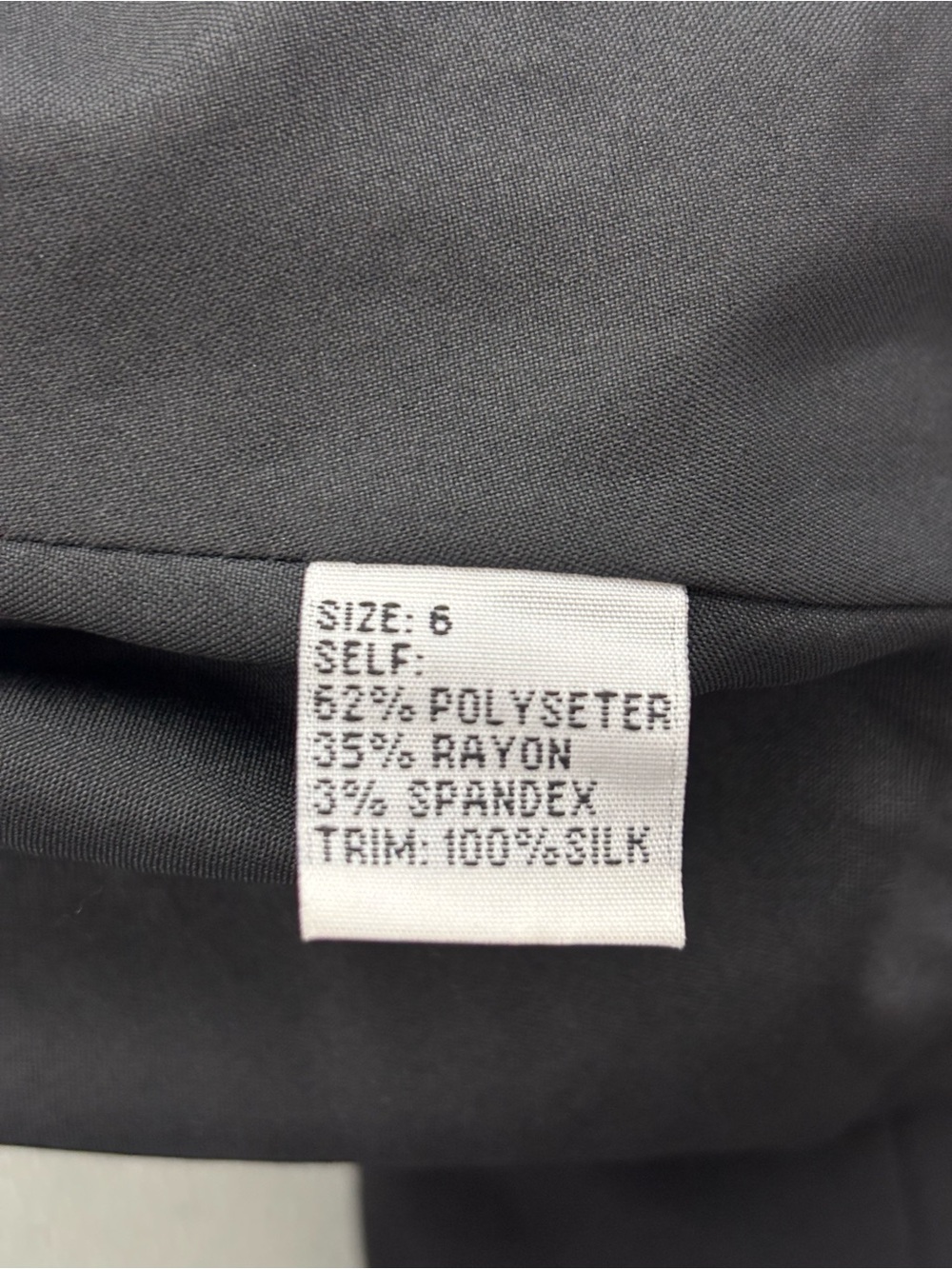 Cache Women's Black Tailored Blazer Pleated Silk Trim Office Career Tuxedo 6 - Picture 7 of 13
